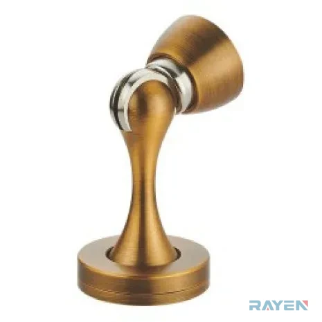 1328 Door Stopper, Antique Yellow Brass