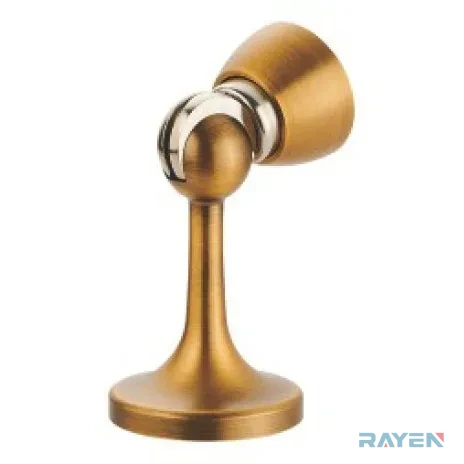 209 Door Stopper, Antique Yellow Brass