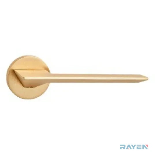 A5-653 Lever Handle, Brushed Light Gold