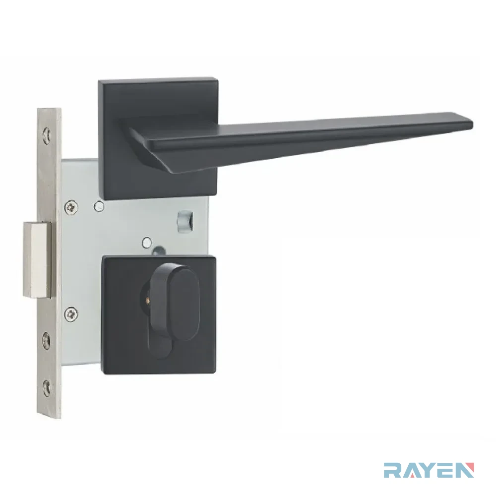 A9-987 BL Concealed Door Lock, Matt Black