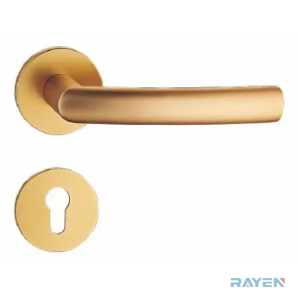AL-124 Lever Handle, Anodised Sand Gold