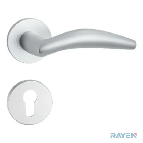 AL-126 Lever Handle, Anodised Sand White