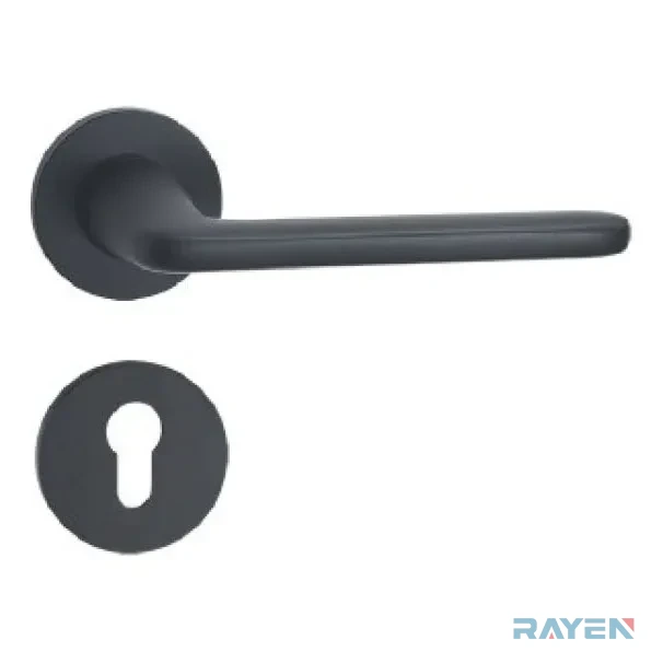 AL-142 Lever Handle, Anodised Matt Black