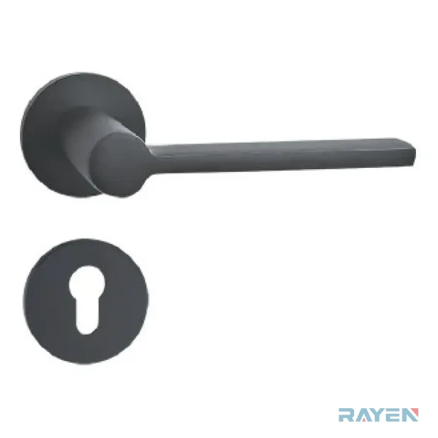 AL-143 Lever Handle, Anodised Matt Black