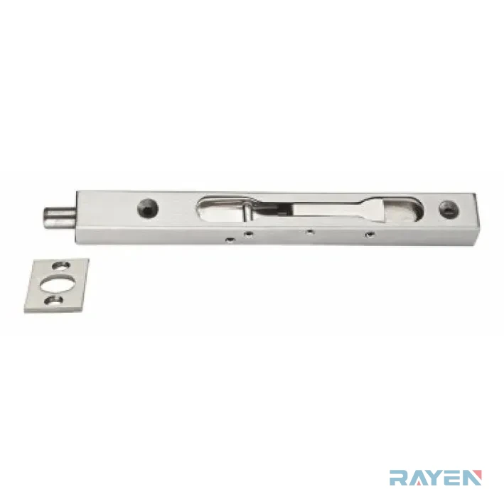 D3762 SS Door Flush Bolt, Brushed Stainless