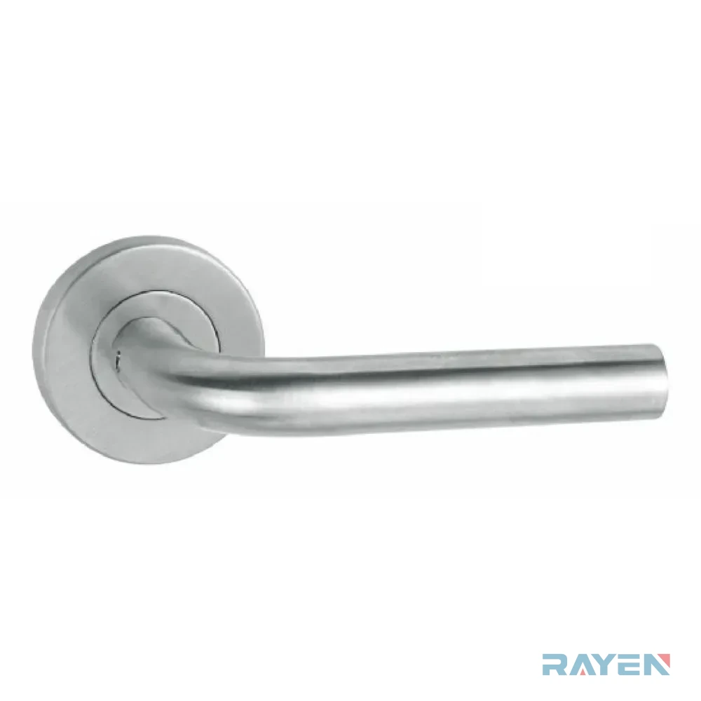S-09 Lever Handle, Brushed Stainless