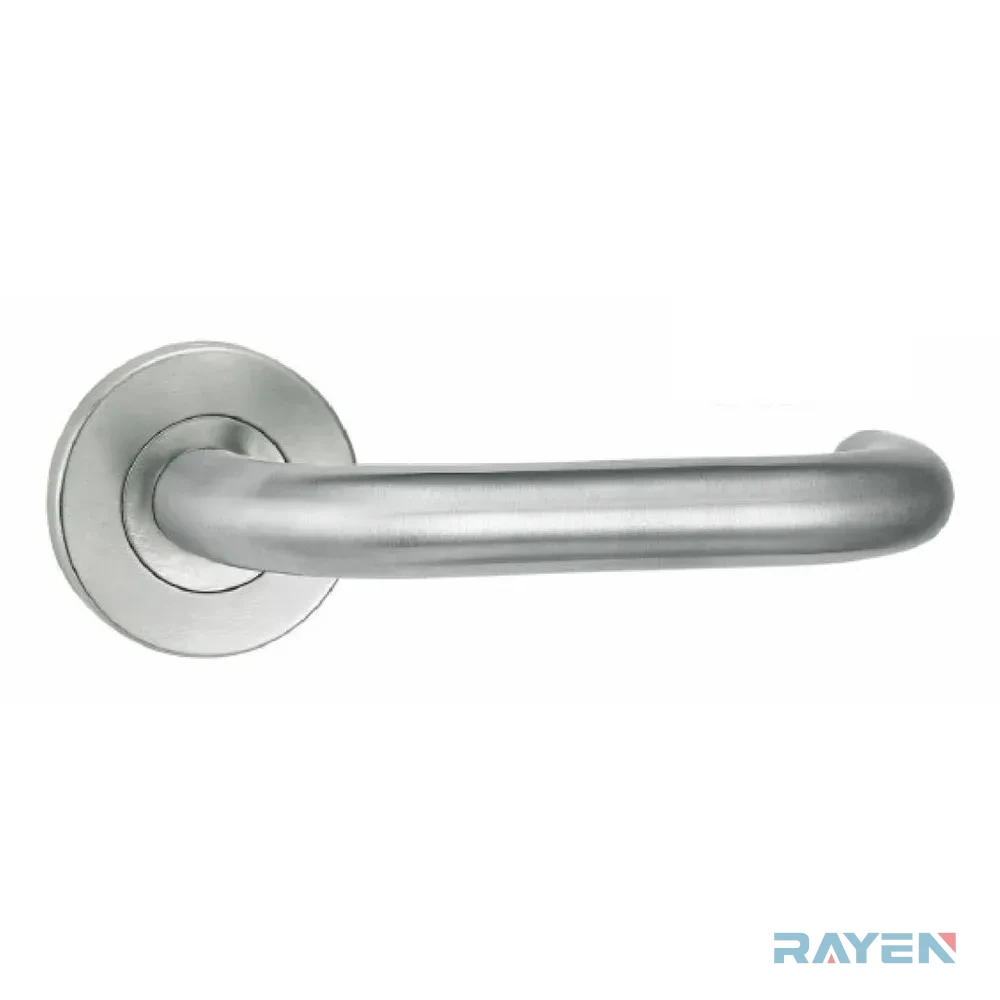 S-10 Lever Handle, Brushed Stainless