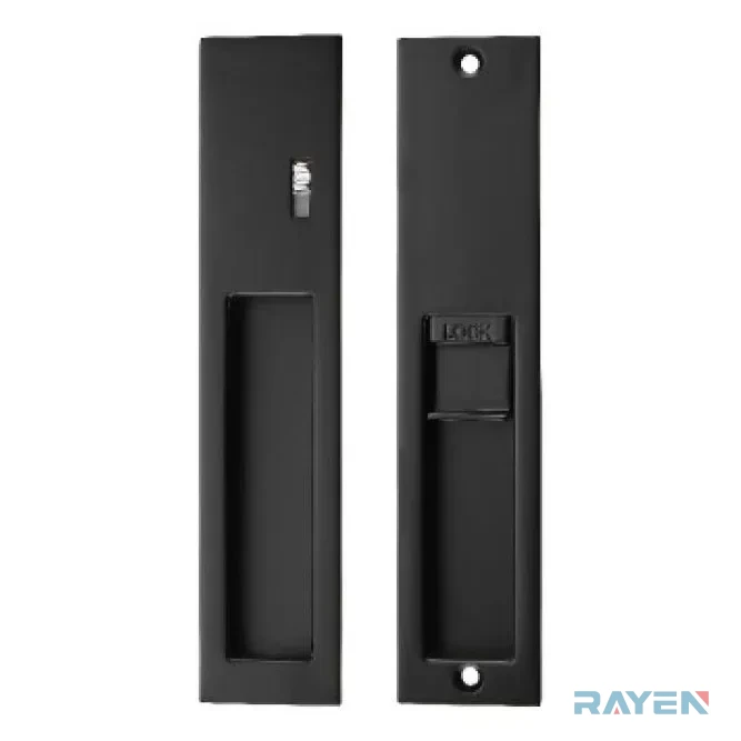 YMBK-805 Sliding Door Lock, Matt Black