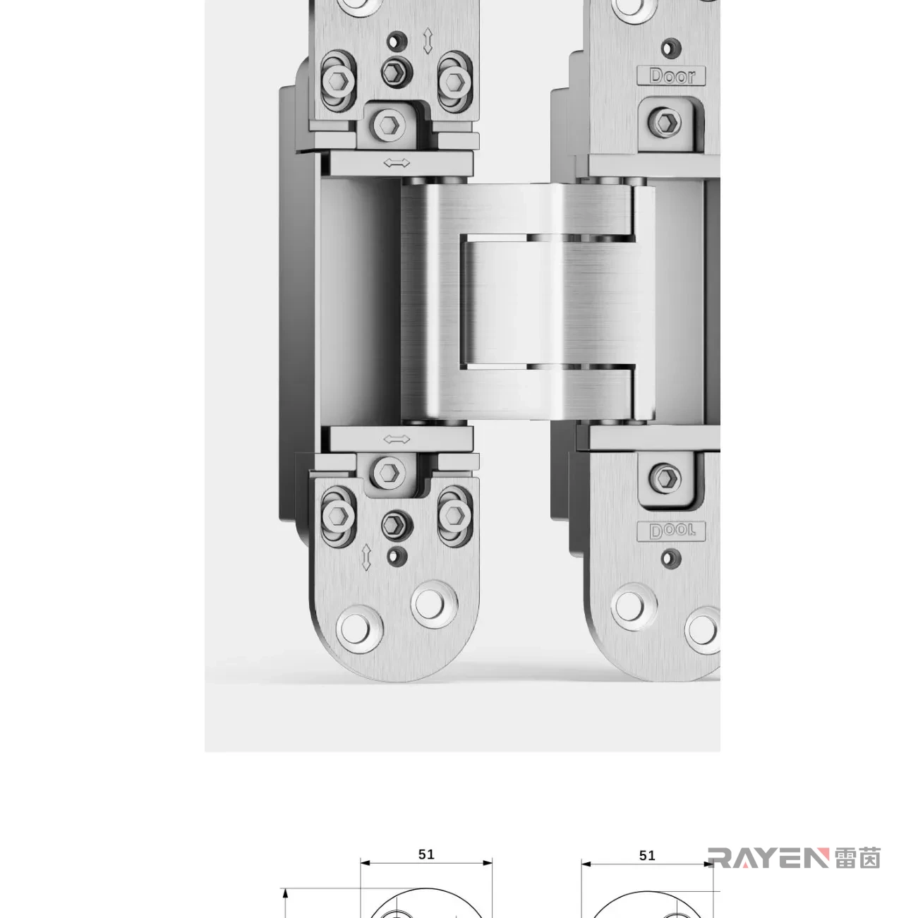 雷茵 R-CC300 隐藏铰链